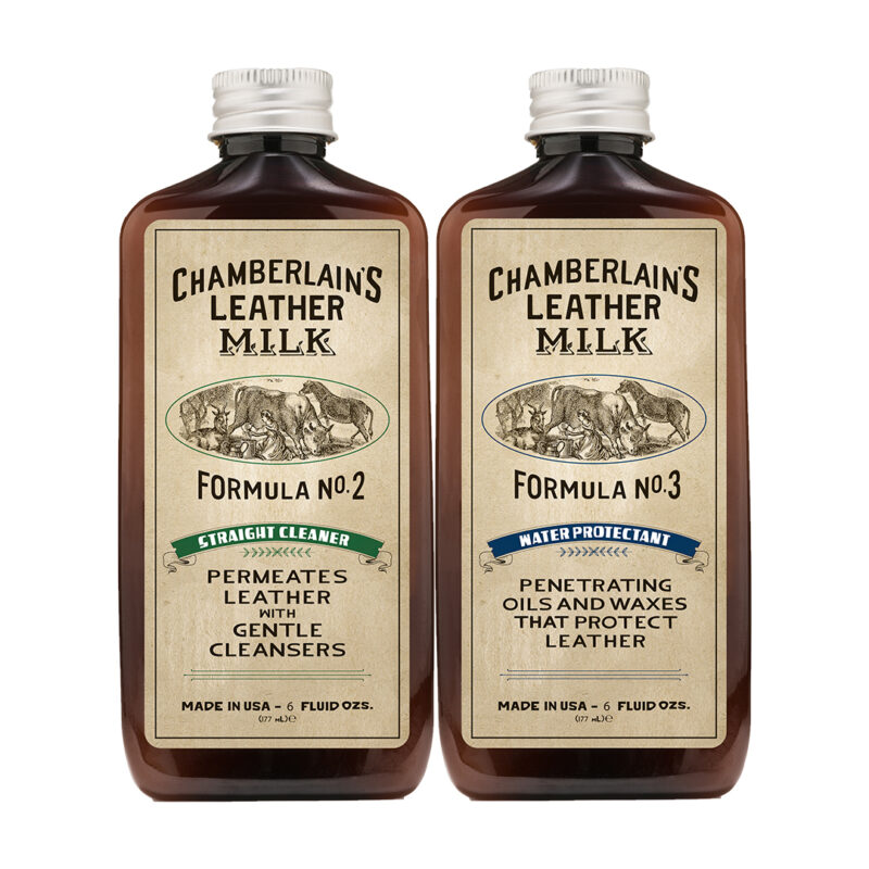 Chamberlain’s Leather Clean + Prot – Puhdistus- ja kyllästyssetti nahalle